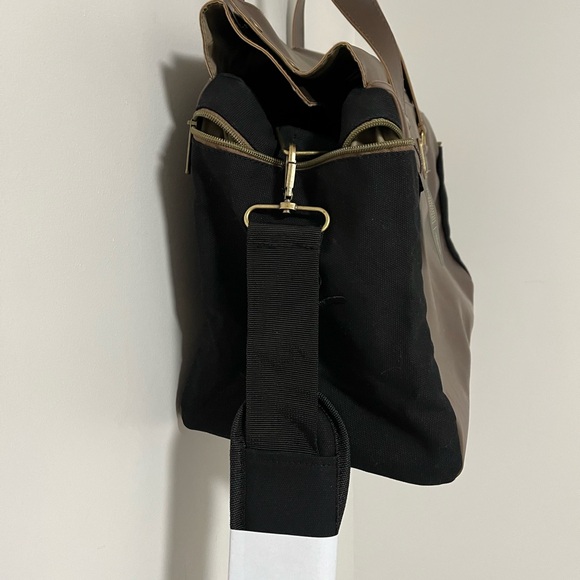 Leather Messenger Bag Laptop‎ Travel Crossbody or handle design Large 20x12x8w - Picture 3 of 5